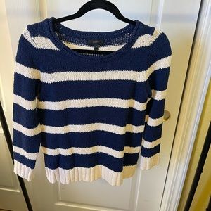 J.Crew Navy/White Spring Weight Sweater. XS